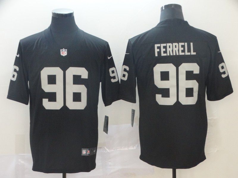 Men Oakland Raiders #96 Ferrell Black Nike Vapor Untouchable Limited Player NFL Jerseys